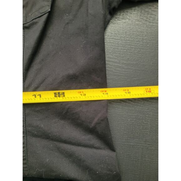 Y2k Guess Button Up Mini Shirt Dress Size M Black Utility Preppy Goth Office - Picture 10 of 12